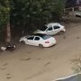 سیل بام کرج ، ماشین ها را با خود برد