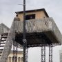نصب برجک نگهبانی در نزدیکی مترو شهدای هفت‌تیر